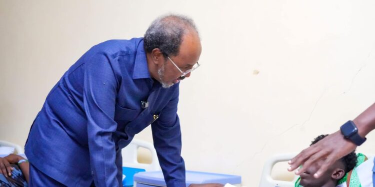 MW Xasan Sheekh oo booqday dhaawacyada CXDS